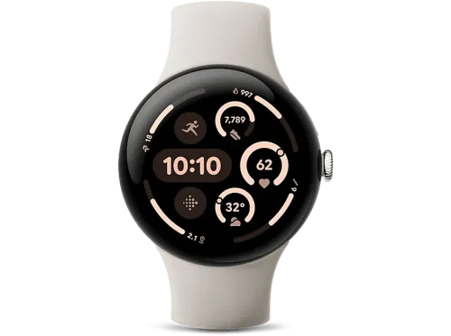 Smartwatch Google Pixel Watch 3 45 mm S-L Aluminio 100% reciclado Porcelana