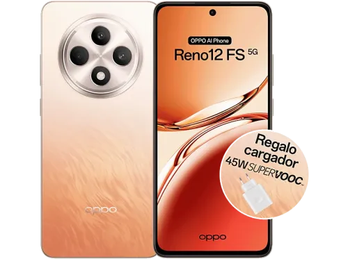 Móvil OPPO Reno 12 FS 5G Amber Orange 512 GB 12 GB RAM 6.67" AMOLED Full HD+ 120 Hz Mediatek Dimensity 6300 5G 5000 mAh Android