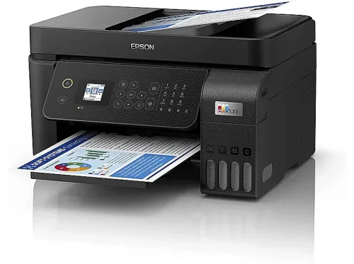 Impresora multifunción Epson EcoTank ET-4800 Con depósito recargable Hasta 3 años de tinta incluida Conexión Wi-Fi Negro