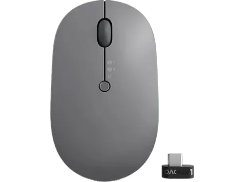 Ratón inalámbrico USB Lenovo Go Inalámbrico Inalámbrico 2400 DPI Gris