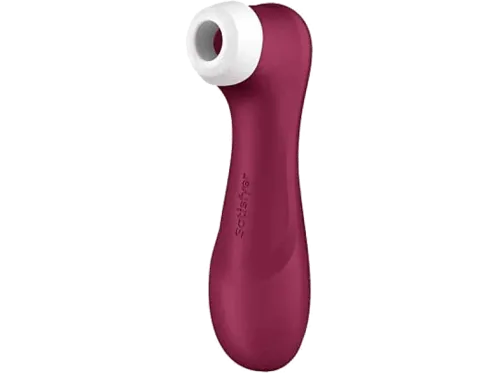 Succionador de clítoris Satisfyer Pro 2 Generation 3 Connect App Silicona 12 Programas de Vibración Impermeable (IPX7) Modo Susurro Rojo