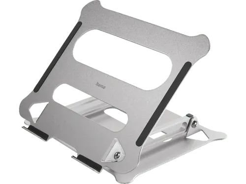 Soporte elevador Hama 00126815 Tamaño del Portátil 40 cm Antideslizante Inclinable Carga Máxima 5 kg Plata