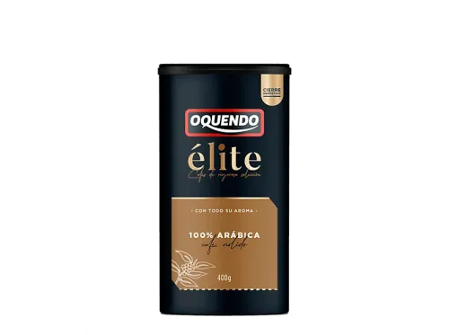Café molido Oquendo Cofibox Élite Mezcla 400g 50% Robusta y 50% Arábica + Café molido torrefacto