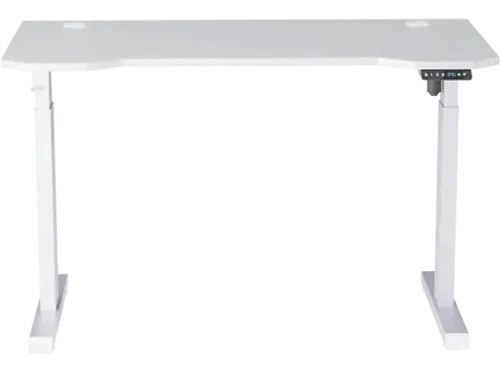 Mesa gaming Newskill Belenor PRO MFD + Metal Ajustable en Altura 72-122 cm Soporte Auriculares Blanco