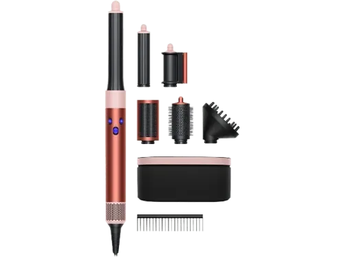 Moldeador Dyson Airwrap™ Complete Long  Volumise Edición limitada Peine desenredante y Difusor Strawberry bronze+ Blush pink