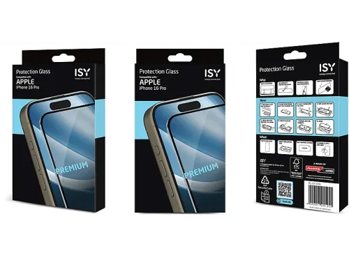 Protector pantalla Isy IPG 5199-2.5D Compatible con iPhone 16 Pro Cristal templado Transparente