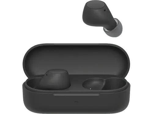 Auriculares True Wireless Sony WFC510B Ligeros Bluetooth Conexión multipunto Sonido ambiente Spotify Tap Carga rápida 22h IPX4 Negro