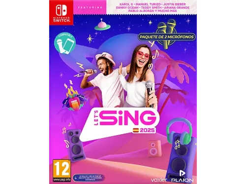 Nintendo Switch Let's Sing 2025 + 2 micrófonos