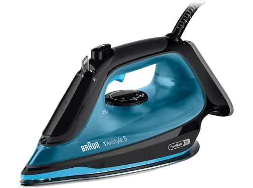 Plancha de vapor Braun TexStyle 5 SI5256BL 210 g/min 300 ml Suela SuperCermaic Calentamiento rápido Azul