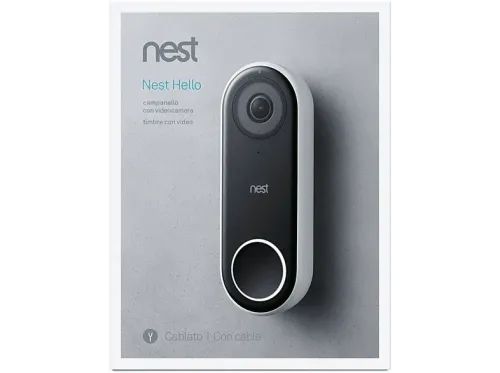Timbre inalámbrico con vídeo Google  Nest Hello Vídeo Doorbell Wifi Visión nocturna Infrarrojos