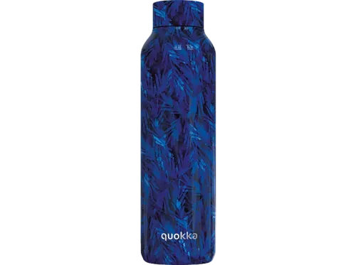 Botella Quokka Solid 630 ml Mantiene temperatura Libre BPA Acero inoxidable Night Forest