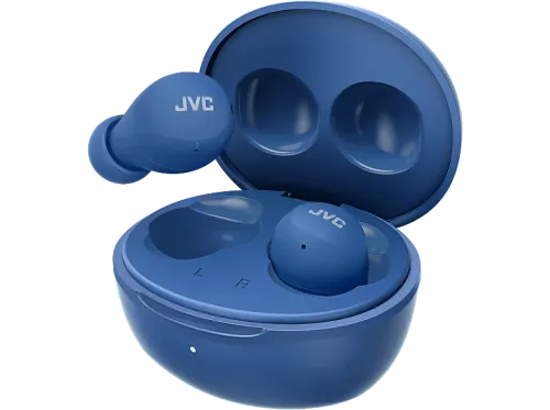 Auriculares True Wireless JVC Gumy Mini HA-A6T Control táctil Autonomía 23 horas Compatible con asistente de voz IPX4 Azul + Estuche de carga