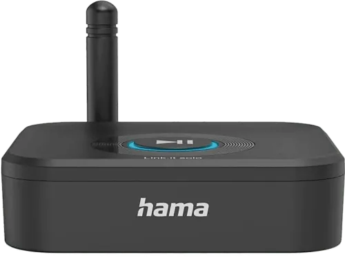 Adaptador Bluetooth Hama 00205321 Conector universal jack de 3,5 mm Negro