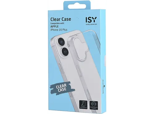 Funda Isy ISC 1048 Compatible con iPhone 16 Plus Resistente a Golpes Transparente