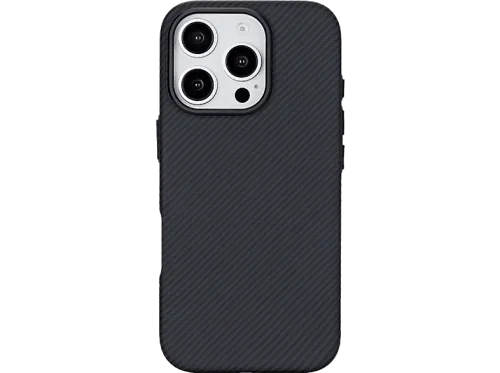 Funda Isy ISC 3744 Compatible con iPhone 16 Pro Resistente a golpes Negro Carbón