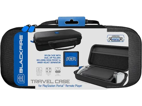 Funda Ardistel BLACKFIRE® Nylon Travel Case Para PS5 Portal Remote Player Negro