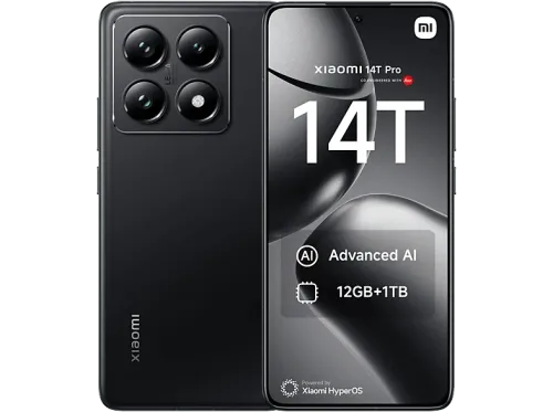 Móvil Xiaomi 14T Pro Negro Titanio 1 TB 12 GB RAM 6.67" 1.5K Mediateck Dimensity 9300+ 5000 mAh Android-HyperOS