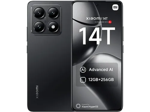 Móvil Xiaomi 14T Negro Titanio 256 GB 12 GB RAM 6.67" 1.5K Mediateck Dimensity 8300 Ultra 5000 mAh Android-HyperOS
