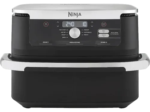 Freidora de aire Ninja FlexDrawer 7 en 1 AF500EU 2470 W 7 Programas Capacidad 10.4l De 40°C a 240°C Negro