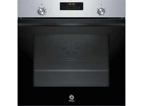 Horno Balay 3HB4131X3 Serie Acero Multifunción Limpieza hidrolítica 71 l Aire caliente 3D Profesional Display LED 60 cm Inox