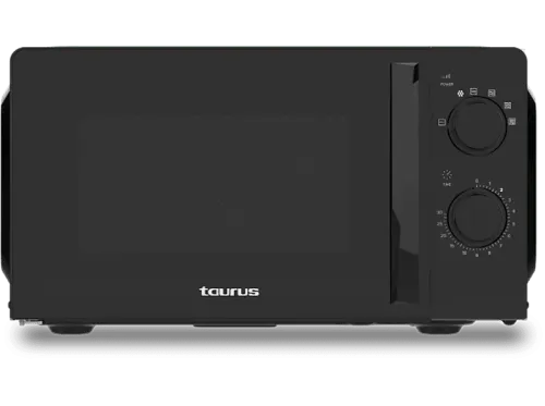 Microondas con grill Taurus Ready Ver.II 700 W 900 W Grill  9 Niveles de Potencia 20l Temporizador 30 min Puerta de Cristal Black