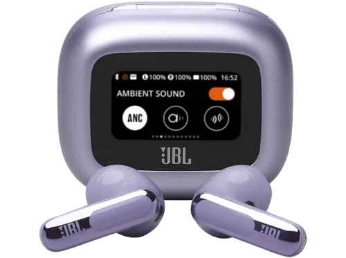 Auriculares True Wireless JBL Live Flex 3 50 h Autonomía Cancelación de Ruido Open Stick Purple