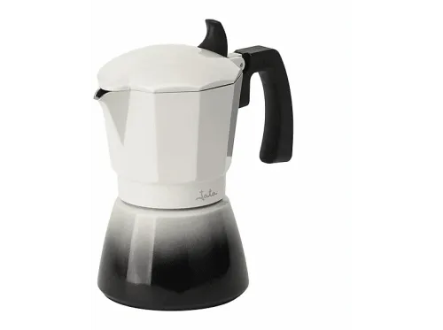 Cafetera tradicional JATA HCAF2406 Aluminio 6 Tazas Asa Antiquemaduras Apta Para Todas las Cocinas Inducción Degradado