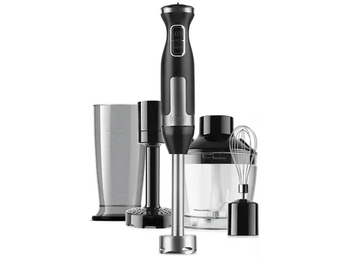 Batidora de mano Black+Decker BXHBA1500E 1500W 20 Velocidades Cuchillas de acero inoxidable Negro