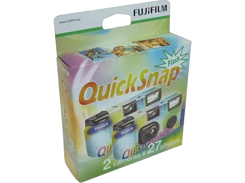 Cámara Fujifilm QuickSnap Flash Desechable Pack de 2 unidades
