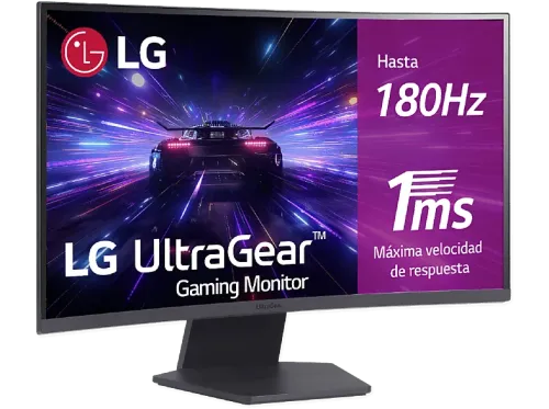 Monitor gaming LG 27GS60QC-B 27" Full-HD 1 ms 180 Hz HDMI x2 DisplayPort x1 Morado grisáceo