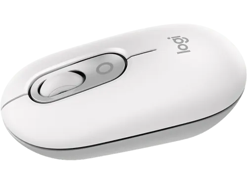 Ratón inalámbrico Logitech Pop 4000 ppp Easy-Switch Bluetooth SmartWheel Botones personalizables Tecnología Silent Touch PC-Mac Blanco