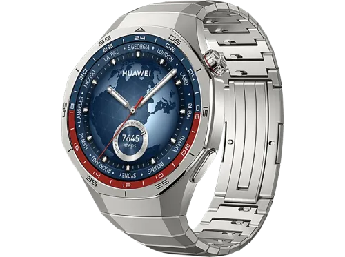 Smartwatch Huawei Watch GT5 Pro 46mm Llamadas BT Respuesta con Teclado Mapas Campos Golf 14 días batería Compatible iOS/Android Correa Titanio