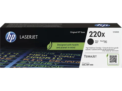 Tóner HP LaserJet 220X Alto rendimiento Hasta 7500 páginas HP TerraJet Negro