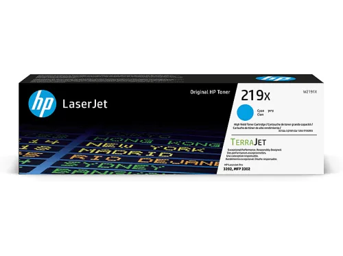 Tóner- HP 219X de alta capacidad Laserjet Aproximadamente 3200 páginas HP Planet Partners Cian