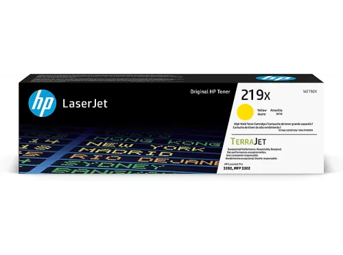 Tóner- HP 219X de alta capacidad Laserjet Aproximadamente 3200 páginas HP Planet Partners Amarillo