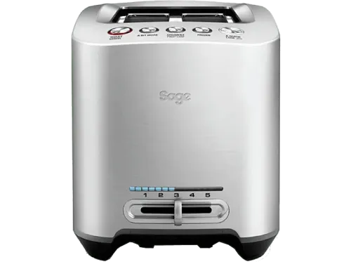 Tostadora Sage STA825BAL2EEU1 1000 W 2 Ranuras 5 Niveles de Tostado Acero Inoxidable