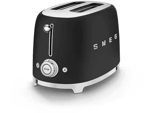 Tostadora Smeg TSF01BLMEU 950 W 2 rebanadas 2 ranuras 50's Style Acabado mate Negro