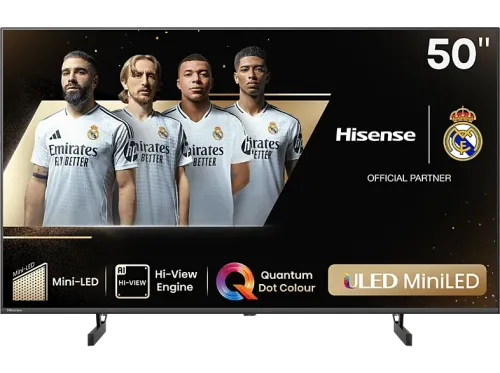 TV Mini LED 50" Hisense 50U6NQ UHD 4K Quad Core/MT9603 Dolby VIsion&Atmos Smart TV Mini LED Game Bar IA Negro