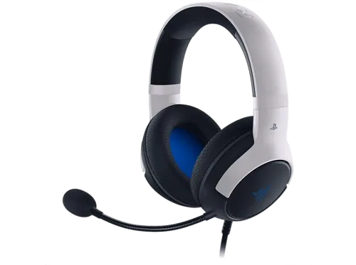 Auriculares gaming Razer Kaira X Para PS4 y PS5 Con cable Blanco y Negro