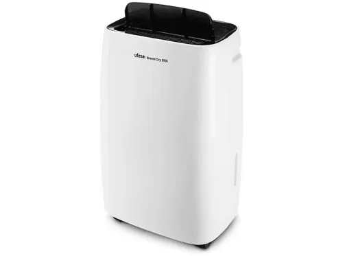 Deshumidificador Ufesa Breeze Dry 5000 6l 40m² 20 l/día Silencioso 2 Velocidades de Ventilación Blanco