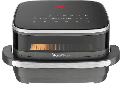 Freidora de aire Moulinex Easy Fry XL Surface AL402HF0 2200 W 4 L 200º 9 programas automáticos Compacta Extra Crisp Ventana Negro