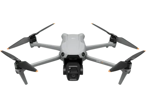 Drone DJI Air 3S Fly More Combo (DJI RC 2) CMO 1" 45 min Autonomía Vídeos 4K HDR Doble Cámara Panorámica Libre Detección Obstáculos Gris