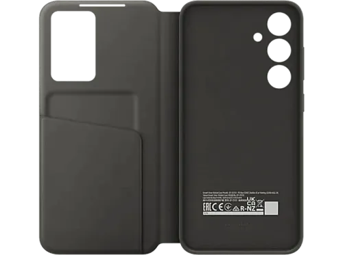 Funda Samsung Wallet  EF-ZS721CBEGWW Compatible con Galaxy S24 FE Ranura para Tarjeta Cobertura Tapa de Libro Negro