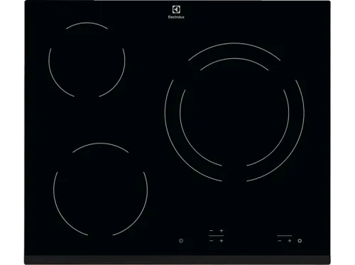 Placa vitrocerámica Electrolux EHF6231IOK 3 zonas Zona grande 27 cm 60 cm Negro