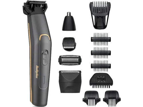 Afeitadora corporal BaByliss MT987E 5 70 min Autonomía 12 en 1 5 accesorios Carga rápida Cuchilla de grafito Waterproof Grafito