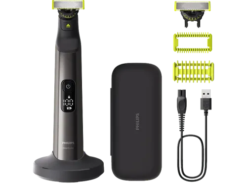 Barbero Philips One Blade Pro QP6652/61 maquinilla de afeitar cara y cuerpo cuchilla 360 uso en seco y mojado 20 longitudes  autonomía 120 min
