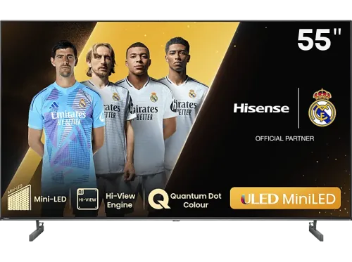 TV Mini LED 55" Hisense 55U6NQ UHD 4K Quad Core/MT9603 Dolby VIsion&Atmos Smart TV Mini LED Game Bar IA Negro