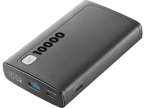 Powerbank CellularLine PBDISPL01PD10000K 10000 mAh USB y Tipo C Negro