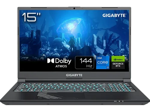 Portátil gaming Gigabyte G5 MF 2024  15.6" Full-HD Intel® Core™ i7-13620H 16GB RAM 1TB SSD GeForce RTX™ 4050 Sin sistema operativo