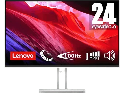 Monitor Lenovo L24i-4A 23.8" Full-HD 6 ms 100 Hz 1x HDMI® 1.4 1x VGA Altavoces Integrados Gris